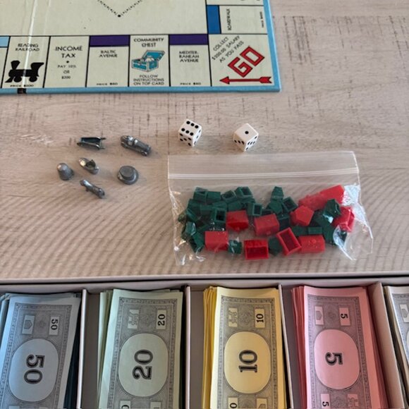 vintage 1971 Parker Brothers Monopoly - Picture 5 of 11